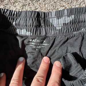 Black/grey camo shorts from Athleta